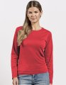Dames T-shirt LS Promodoro Premium-T Vuur Rood